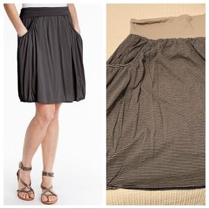 Garnett Hill striped Everyday Knit skirt